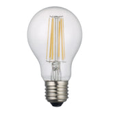5 Pack Clear GLS LED Bulb E27 8w Dimmable